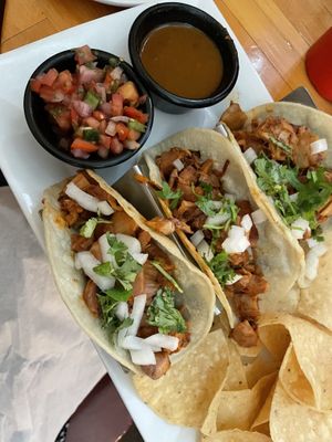 Vegan Birria Tacos   at Outer Banks Brewing Station in Kill Devil Hills