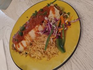 Burrito at Amigos Mexican Restaurant in Hobart
