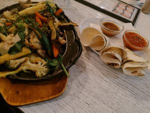 Fajitas at Amigos Mexican Restaurant in Hobart