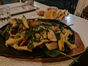 Fajitas, huge servings at Amigos Mexican Restaurant in Hobart