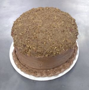 vegan chocolate cake at The Healthier Place to Eat in Pocatello