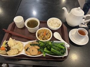 I paid extra for the fourth vegan thing and it was worth it!  at Liza Veggies 麗姐廚房 - Wan Chai in Hong Kong Island