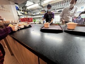 Take your ticket to the counter and they give you your dish!  at Liza Veggies 麗姐廚房 - Wan Chai in Hong Kong Island