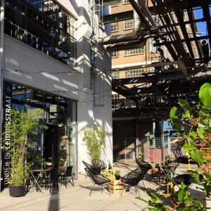 Sunny terrace... Onder de Leidingstraat, Strijp-S Eindhoven at Coffeelab in Eindhoven