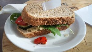 hummus sandwich  at Coffeelab in Eindhoven