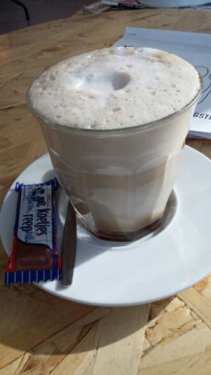 chai with almond milk at Coffeelab in Eindhoven