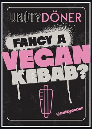 Vegan rotisserie Doner kebabs in Edinburgh at Unity Doner in Edinburgh