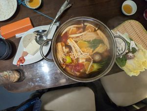 Hotpot at Ẩm thực chay Nhà Mình -  Our Home Vegetarian Cuisine in Hanoi