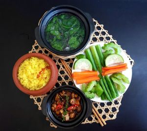 Family set  at Ẩm thực chay Nhà Mình -  Our Home Vegetarian Cuisine in Hanoi