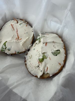   at Mister Bagel in South Portland