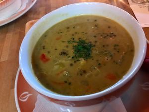 vegan stew (large bowl!) at brennNessel in Dresden