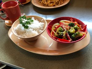 Vegan sesame bowl at Spin Cafe in Heber City