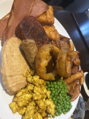 Mixed grill - comes with scrambled tofu ❤️  at The Horns Inn in Stafford