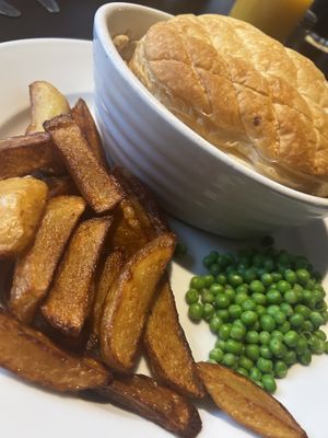 Homemade chips  at The Horns Inn in Stafford