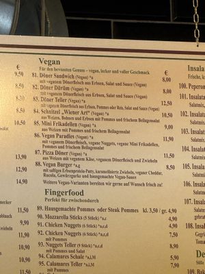 Vegan Menu   at GREEN HOUSE am Dalles in Darmstadt