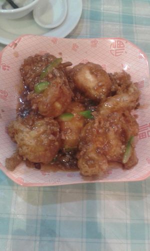 Xo sauce crunchy tofu at Popular Vegetarian in Hong Kong Island