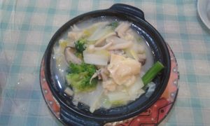 Mixed veg soup at Popular Vegetarian in Hong Kong Island