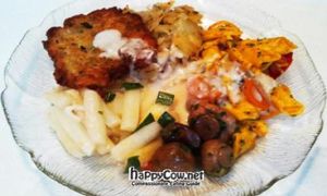 Some of the vegan options (changing everyday). at Heller's Vegetarisches Restaurant & Cafe in Mannheim