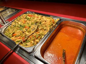 german paella at Heller's Vegetarisches Restaurant & Cafe in Mannheim