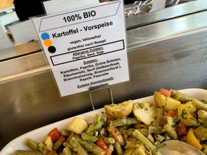 label — excellent at Heller's Vegetarisches Restaurant & Cafe in Mannheim