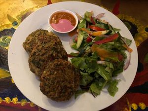 latkes at Nagila in Jerusalem