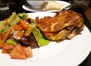 Lasagna at Nagila in Jerusalem