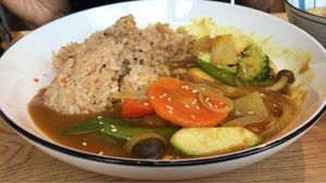 Veggie Curry Rice at MUM Veggie Cafe in Hong Kong Island