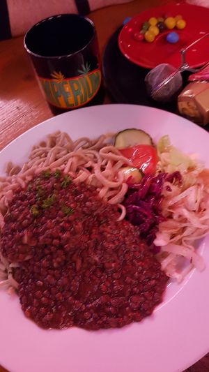 Don't eat the candy, contains milk chocolate! at Hemperium in Ulm