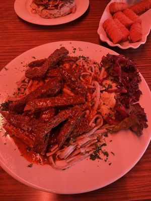 Spätzle mit Geschnetzeltem  at Hemperium in Ulm