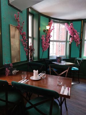 Interior of the restaurant at Bistro Pierre in Liverpool