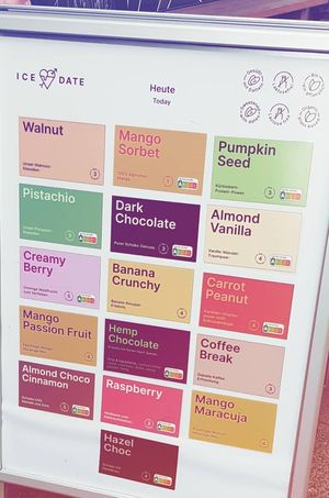 Ice creams of the day at iceDate - Amalienstt in Munich