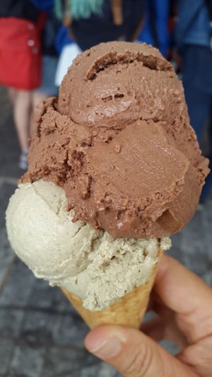 Nugat and pumpkin seed flavour  at iceDate - Amalienstt in Munich