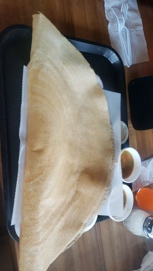 Potato dosa at Taj Chaat House in Irving