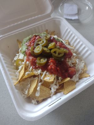 Vegan Loaded Nachos at Viaduct View Cafe in Glenfinnan