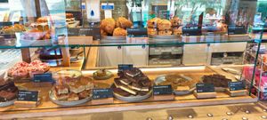 Vegan tiffin, flapjack and scones at Longshaw Cafe in Hope Valley