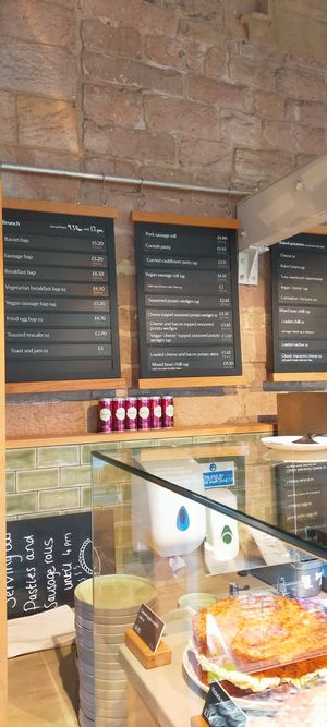 Menu at Longshaw Cafe in Hope Valley