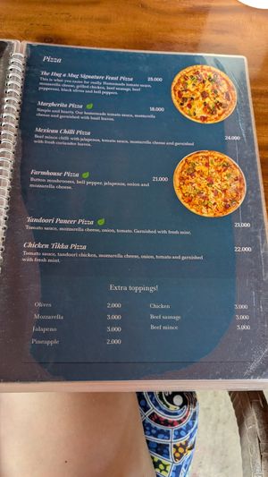 Pizza (vegetarian) at Hug A Mug Cafe in Dar Es Salaam