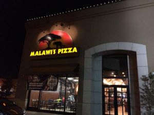 Outside at Malawi's Pizza in Lehi