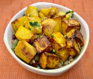 Cajun potatoes  at The Talk Restaurant in Dubai
