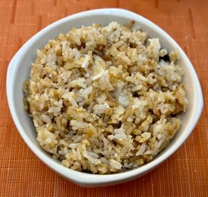 Garlic fried rice  at The Talk Restaurant in Dubai