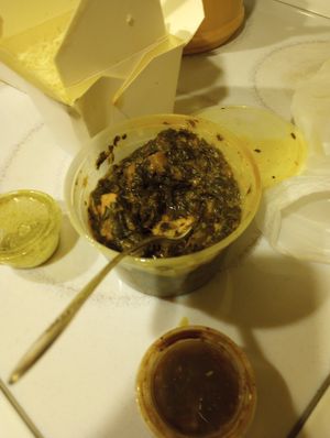 Palak tofu at Annapurna Cafe in Seattle