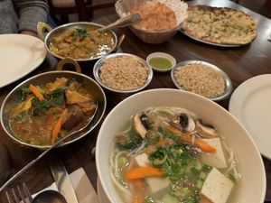 Various Curries  at Annapurna Cafe in Seattle