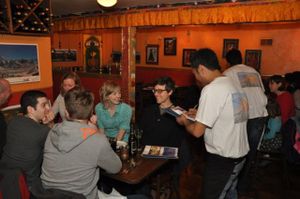 Inside at Annapurna Cafe in Seattle