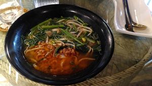 Khao soi at Reunion Cafe Luang Prabang in Luang Prabang