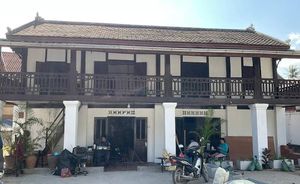 Reunion café entrance. at Reunion Cafe Luang Prabang in Luang Prabang