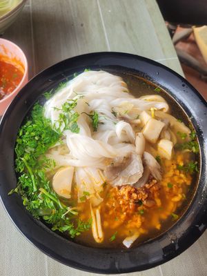 Khao soy at Reunion Cafe Luang Prabang in Luang Prabang