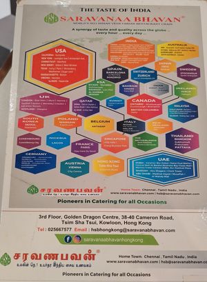  at Saravanaa Bhavan Hong Kong in Tsim Sha Tsui