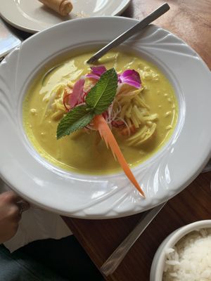yellow curry  at Thai Village in American Fork