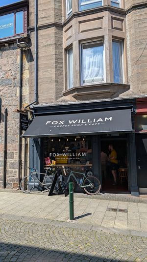 Storefront at Fox William Coffee Shop & Cafe in Fort William
