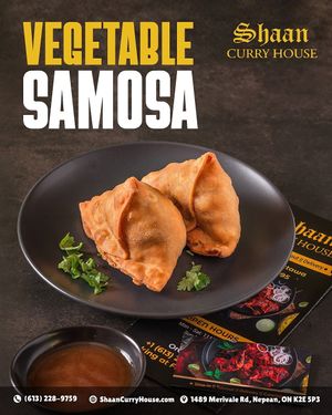 Golden, crispy vegetable samosas fried to perfection for that perfect crunch 😍🥟
Filled with flavorful potatoes, peas & aromatic spices in every bite at Shaan Curry House in Ottawa